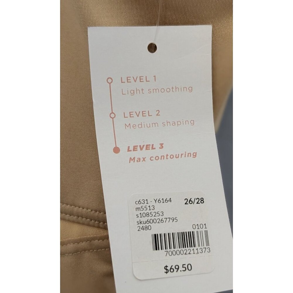 Cacique Open-Bust Thigh Shaper 26/28 Black Nylon Spandex Level 3 Max Contouring - Picture 16 of 16